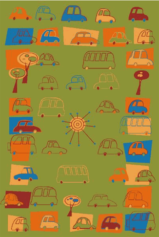 Ковер детский TRAFFIC лимон 2010 г инфо 12673g.